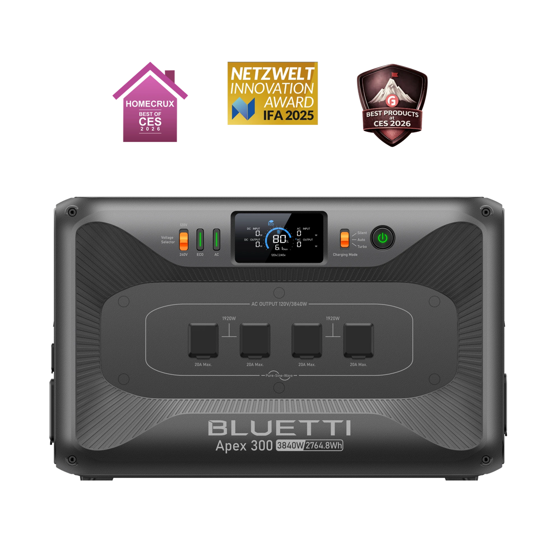 BLUETTI Apex 300 for solar battery home backup